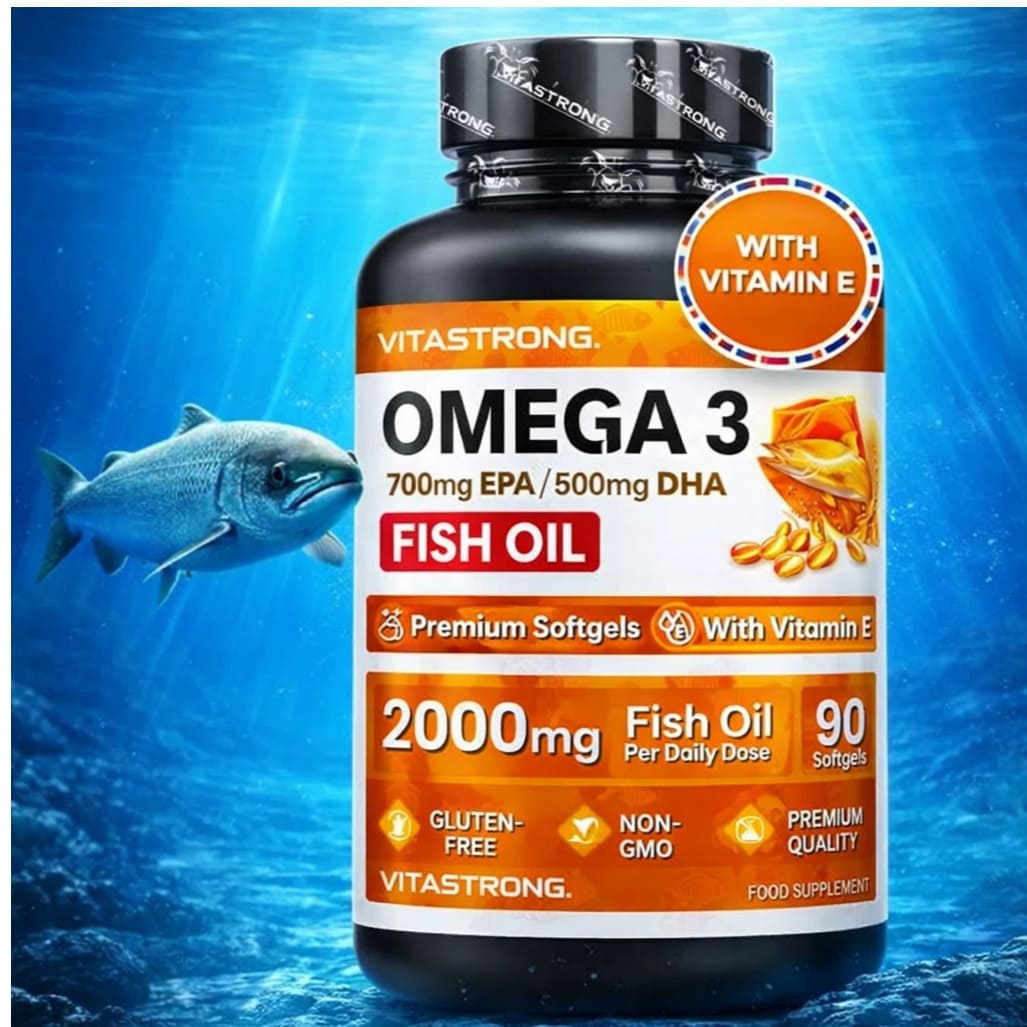 Omega-3 Fish Oil, EPA & DHA, Omega-3 Supplement.