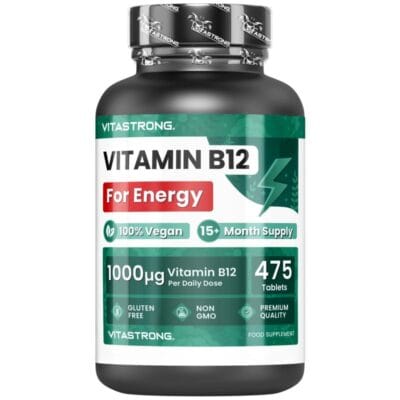 Vitamin B12 1000 mcg, 475 Tablets – Energy & Metabolism Support