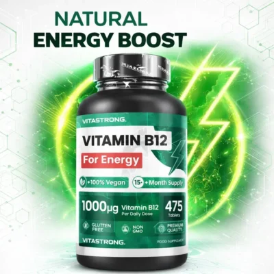 Vitamin B12 1000 mcg, 475 Tablets – Energy & Metabolism Support
