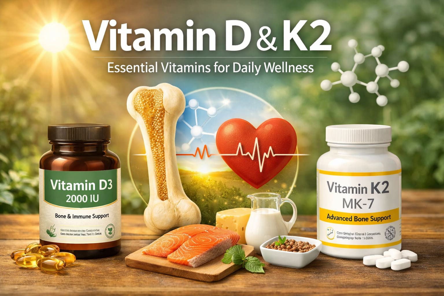 Read more about the article Vitamin D3 & K2 Explained | Daily Wellness Guide UAE