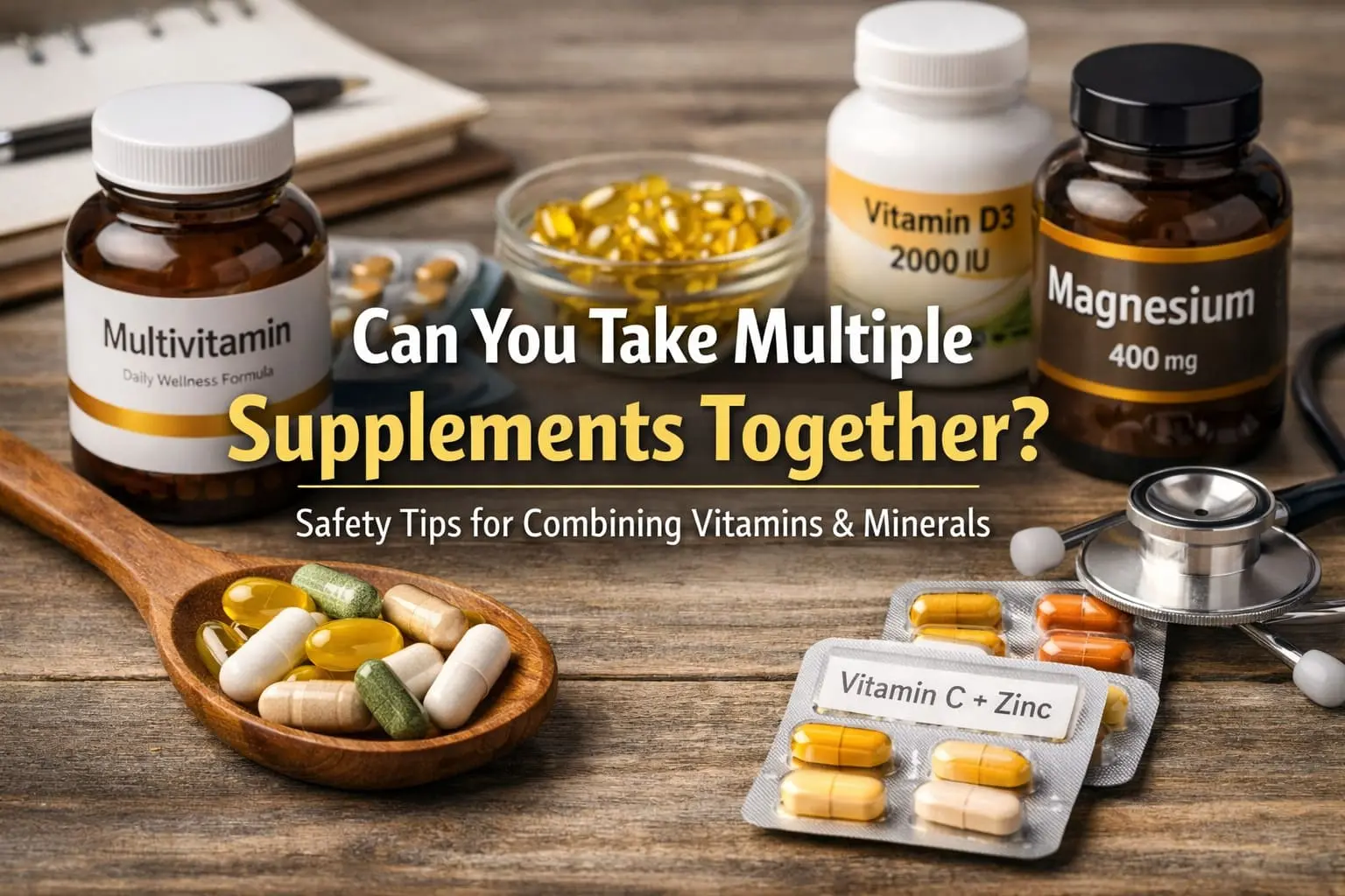 Read more about the article Can You Take Multiple Supplements Together? A Practical Safety Guide