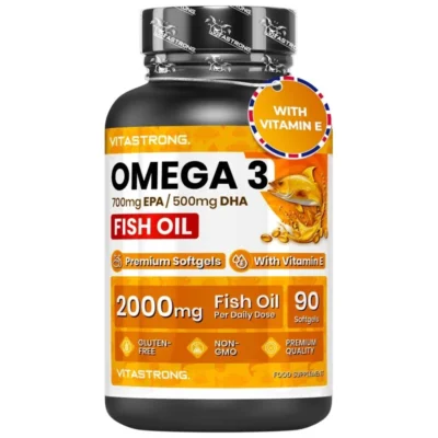 Omega 3 2000mg Fish Oil – 90 Softgels | Daily Wellness Support UAE
